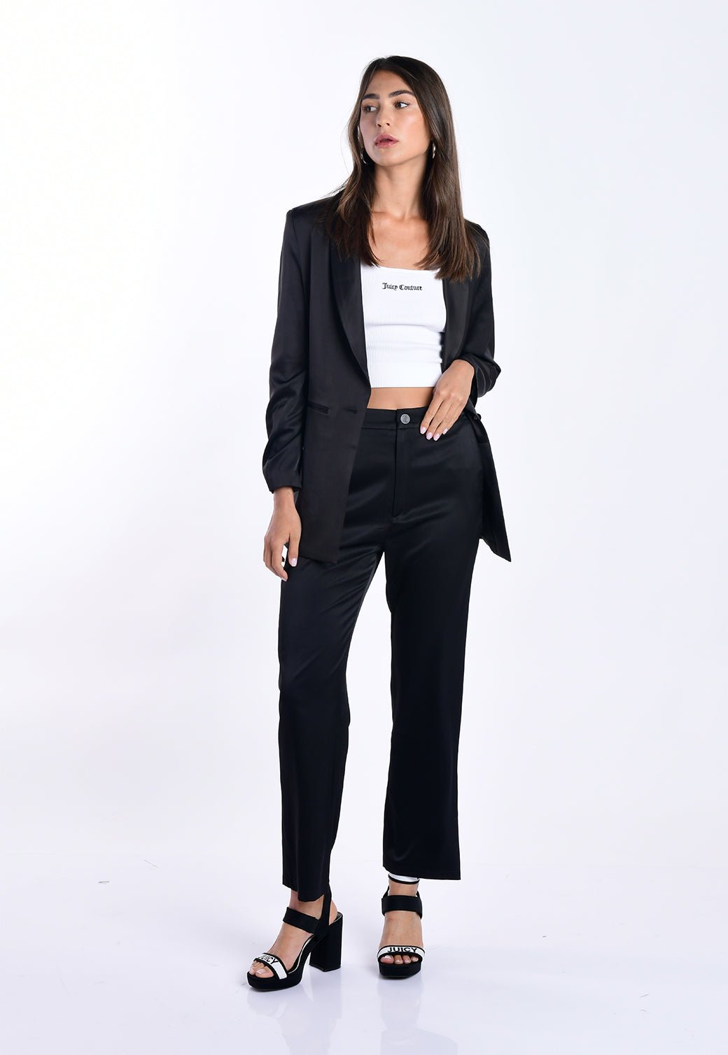 ג'קט בלייזר סאטן נשים - Juicy Couture