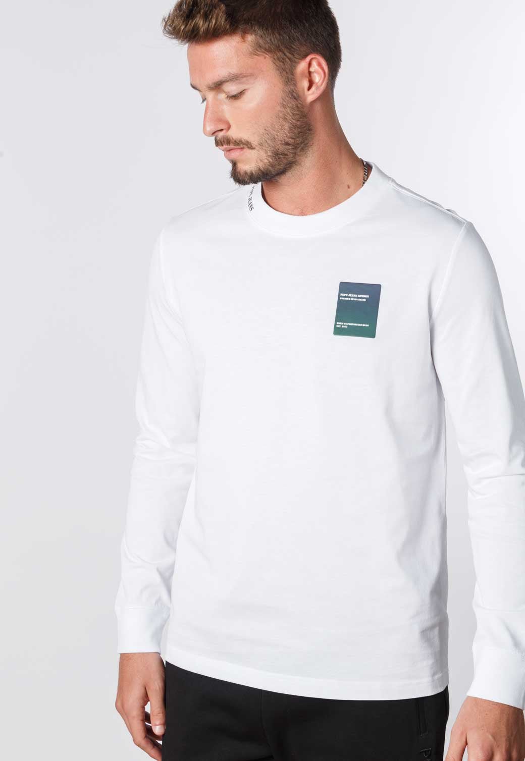 טי שירט ארוכה עם לוגו לגברים - Pepe Jeans