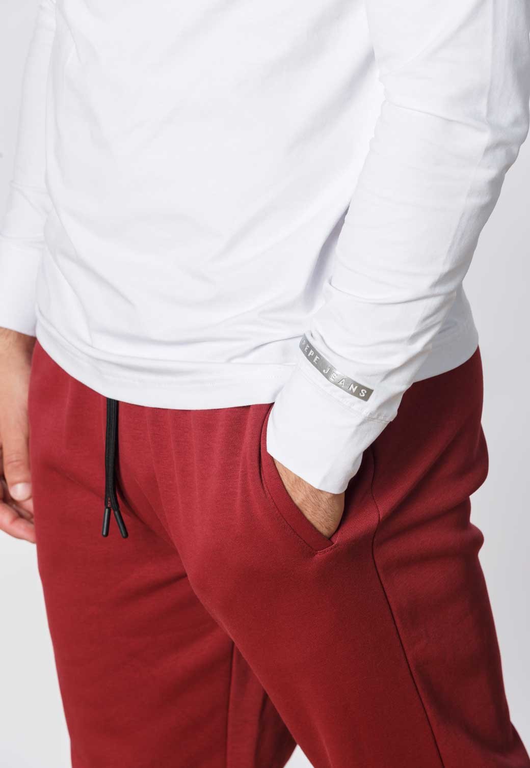 טי שירט ארוכה עם לוגו לגברים - Pepe Jeans