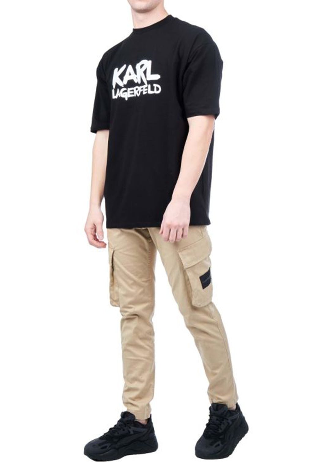 טי שירט קצרה Crewneck לגברים - Karl Lagerfeld