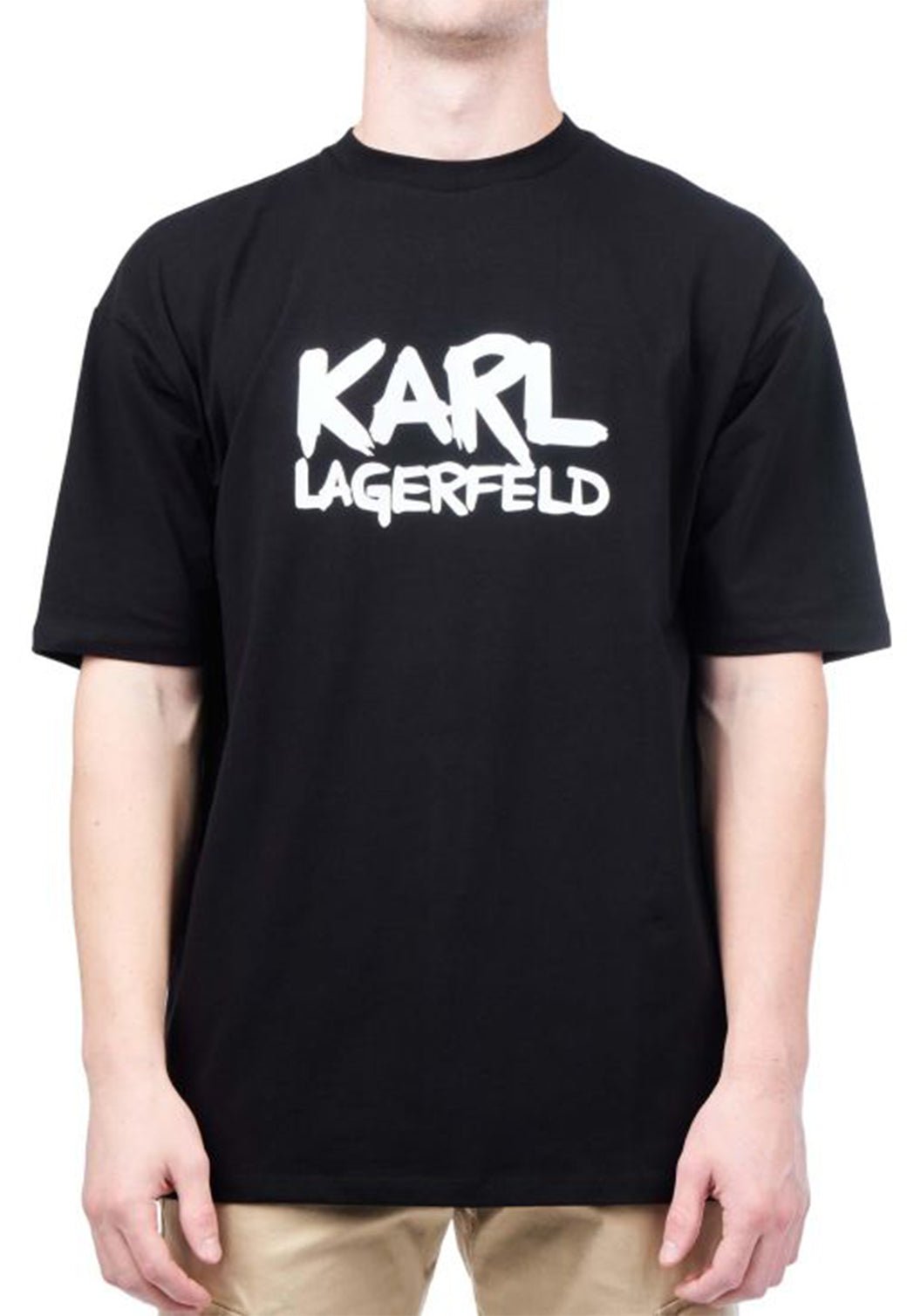 טי שירט קצרה Crewneck לגברים - Karl Lagerfeld