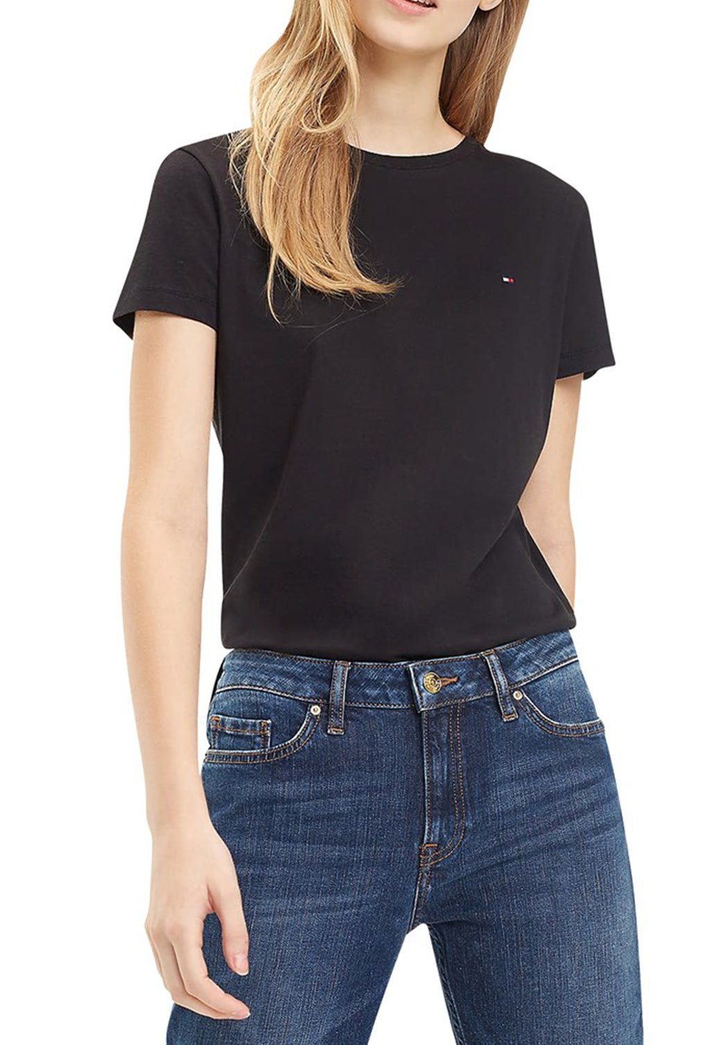 טי שירט קצרה Heritage לנשים - Tommy Hillfiger