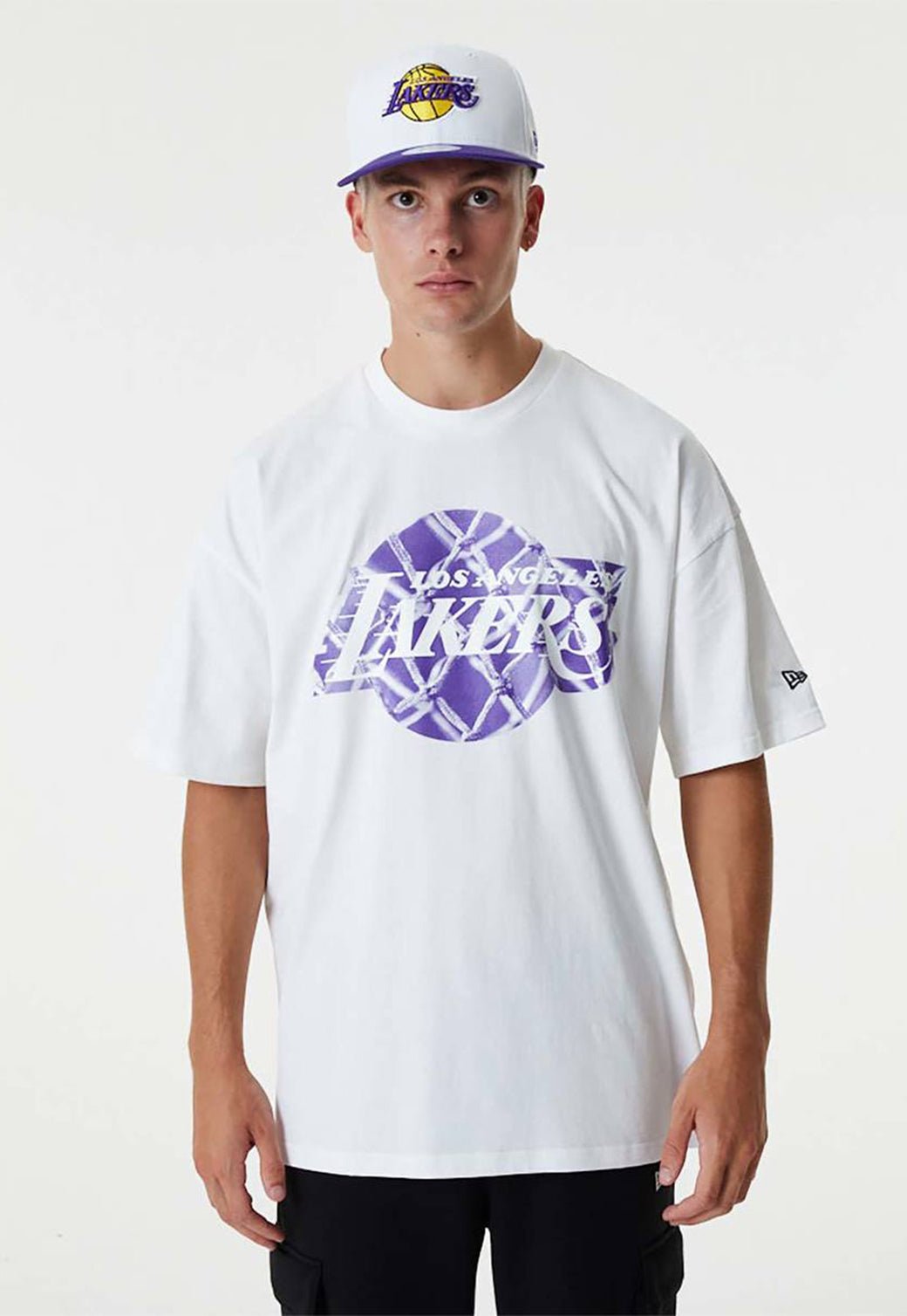 טי שירט קצרה Infill Lakers לגברים - New Era