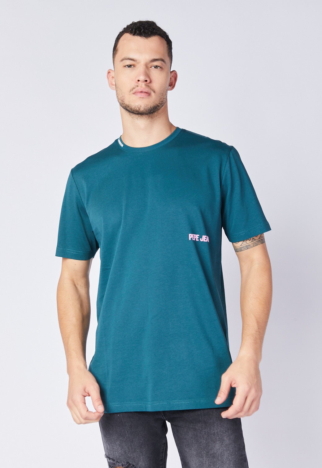 טי שירט קצרה עם הדפס - Pepe Jeans