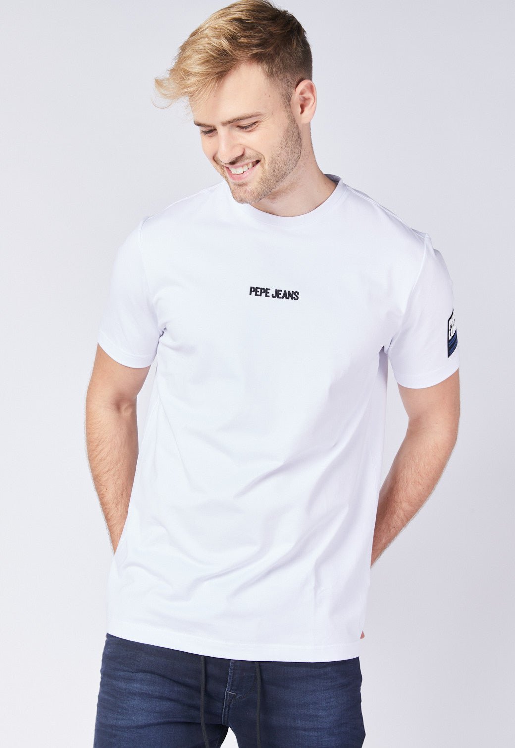 טי שירט קצרה עם הדפס - Pepe Jeans