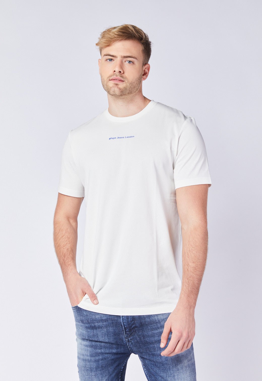 טי שירט קצרה עם הדפס בגב - Pepe Jeans