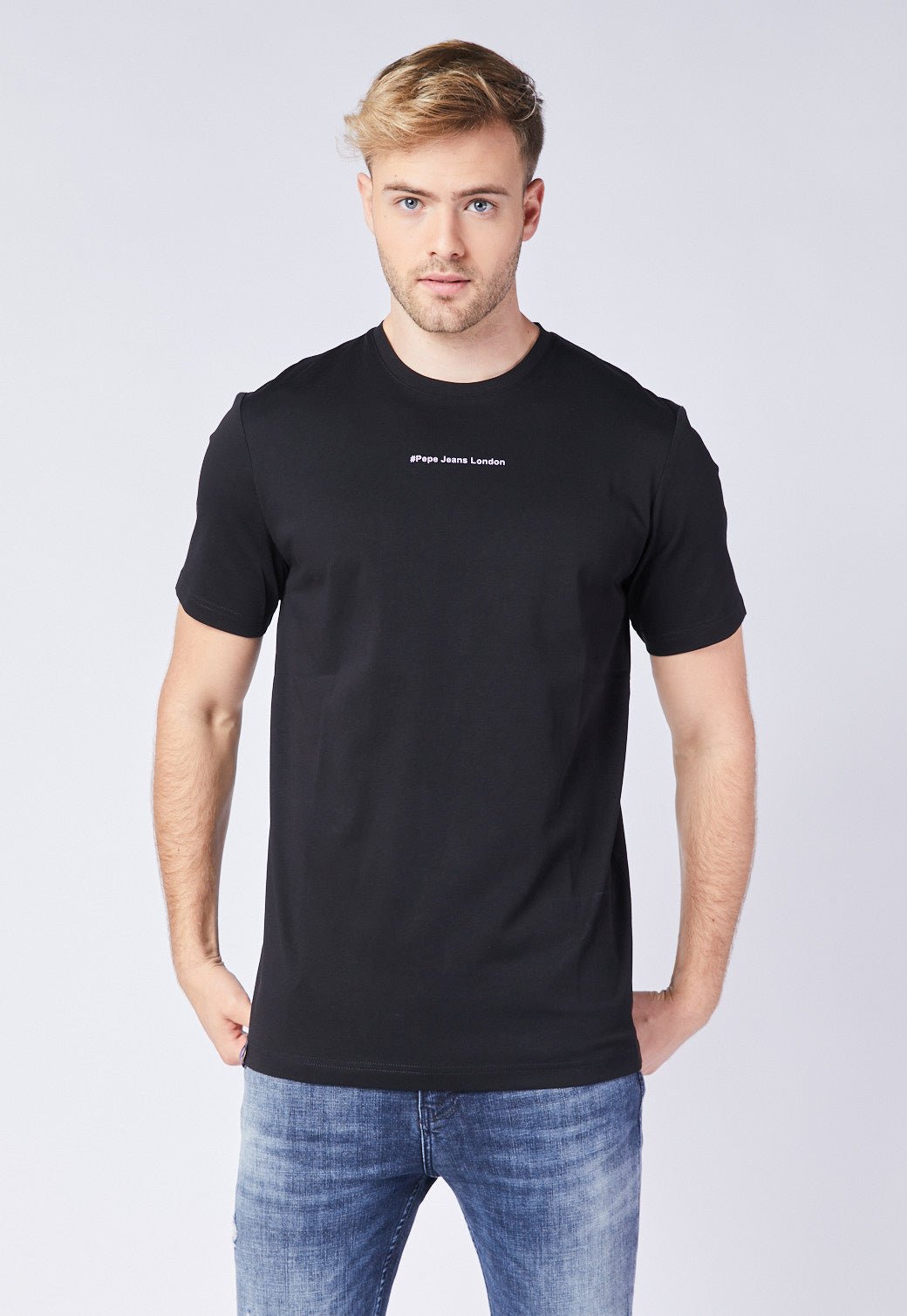 טי שירט קצרה עם הדפס בגב - Pepe Jeans