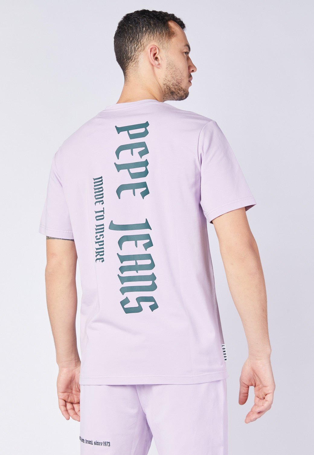 טי שירט קצרה עם הדפס לוגו גב - Pepe Jeans