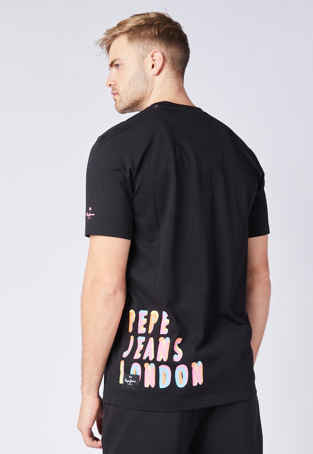 טי שירט קצרה עם הדפס מותן - Pepe Jeans