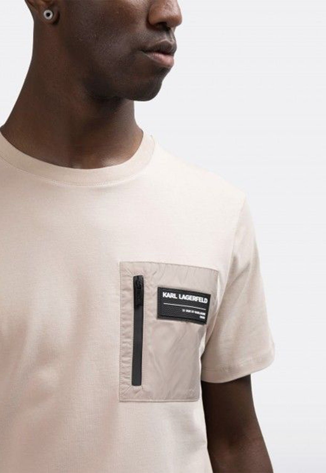 טי שירט קצרה Pocket לגברים - Karl Lagerfeld