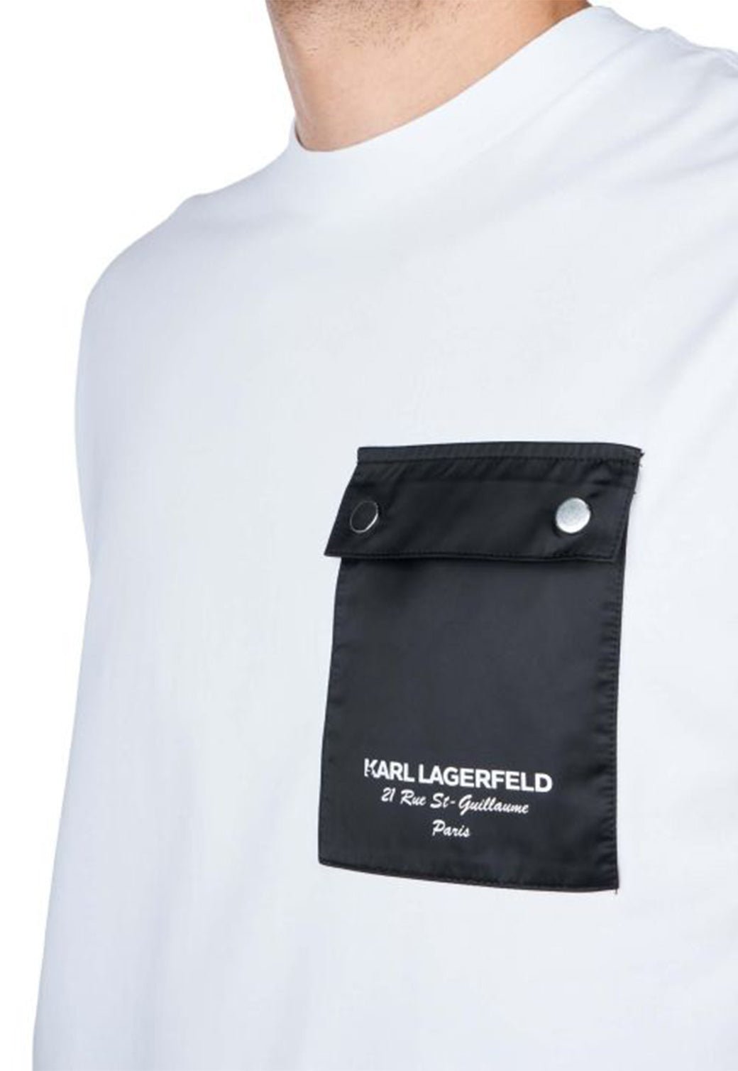 טי שירט קצרה Pocket לגברים - Karl Lagerfeld