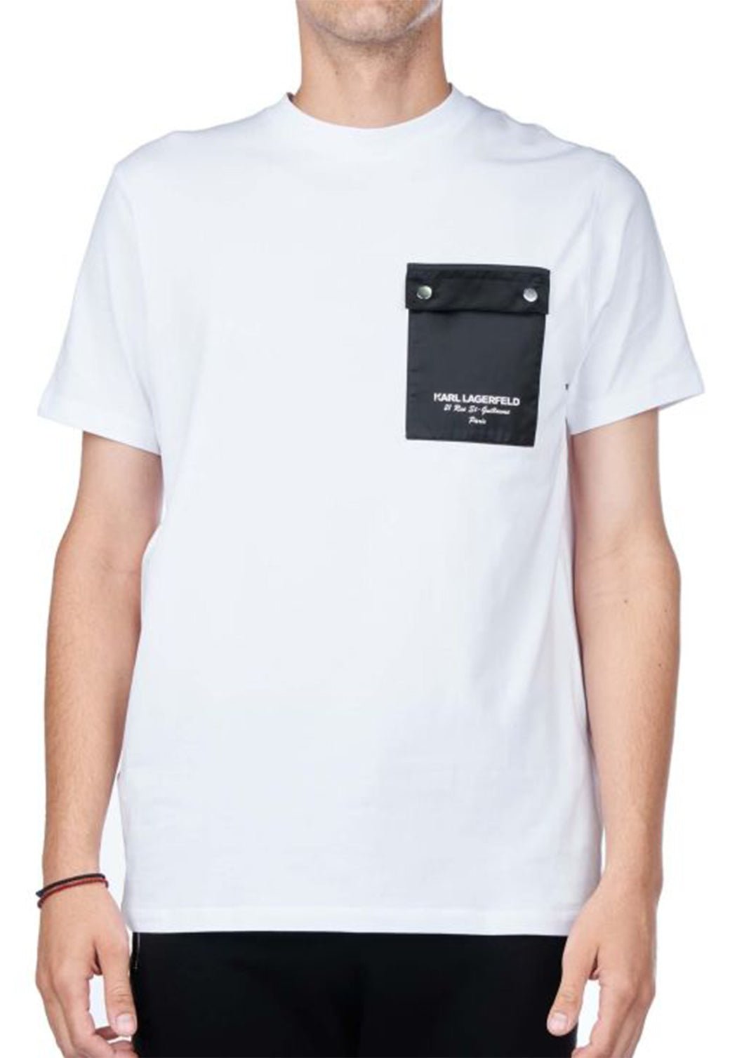 טי שירט קצרה Pocket לגברים - Karl Lagerfeld