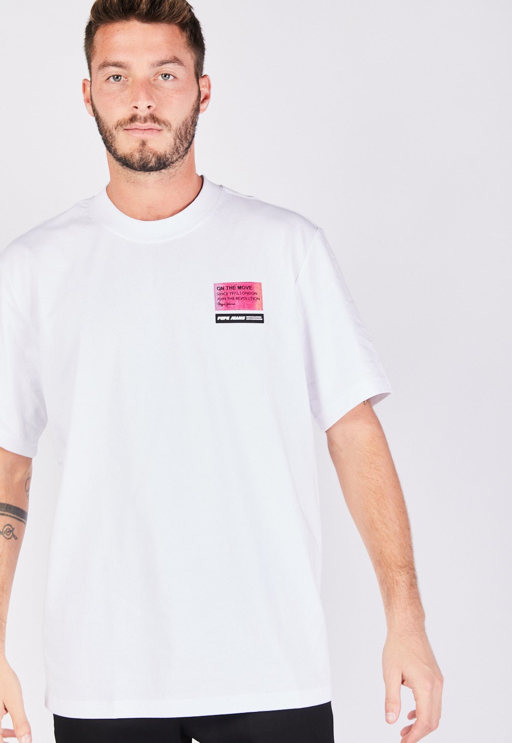 טי שירט עם לוגו לגברים - Pepe Jeans