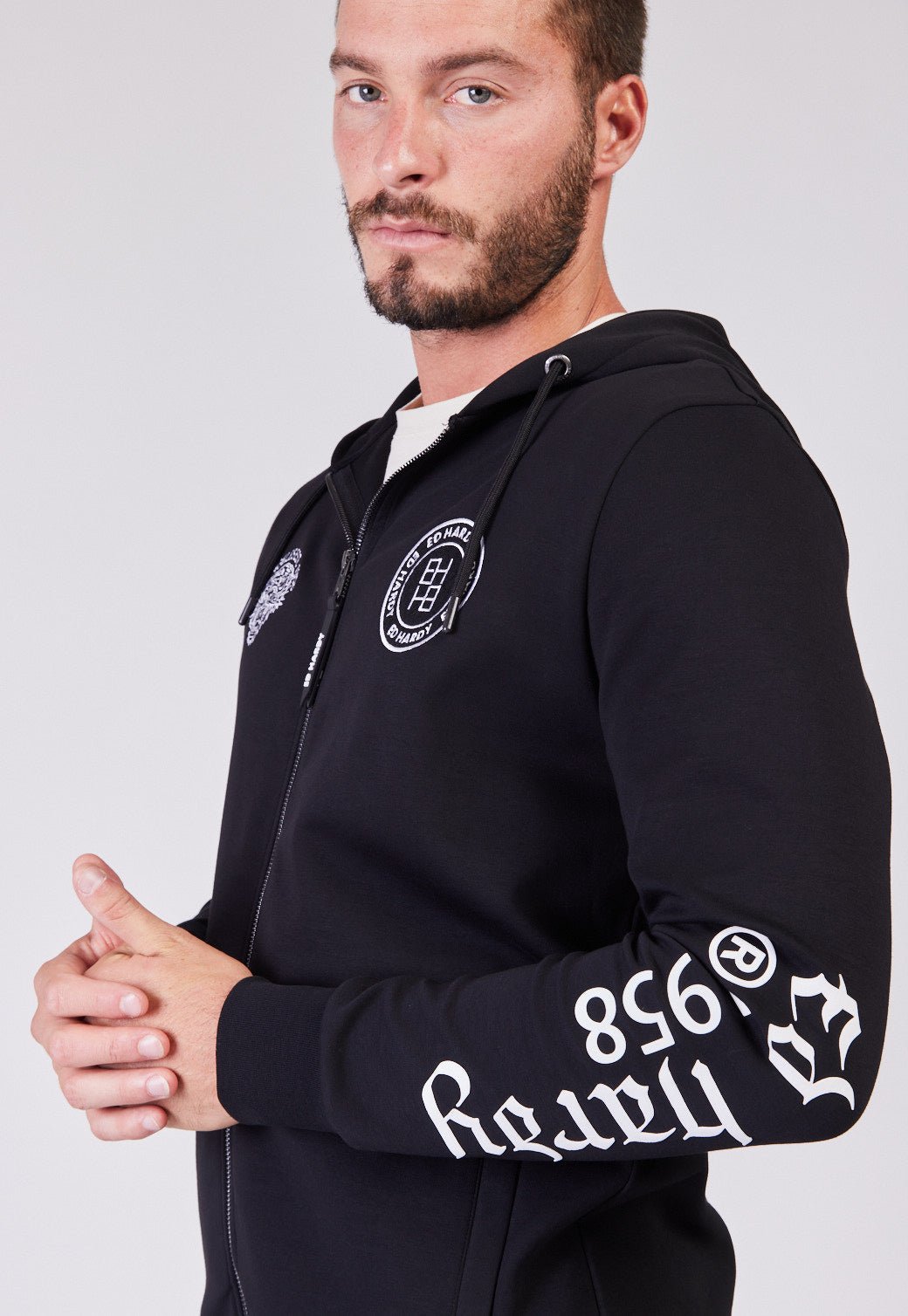 קפוצ'ון עם לוגו לגברים - Ed Hardy