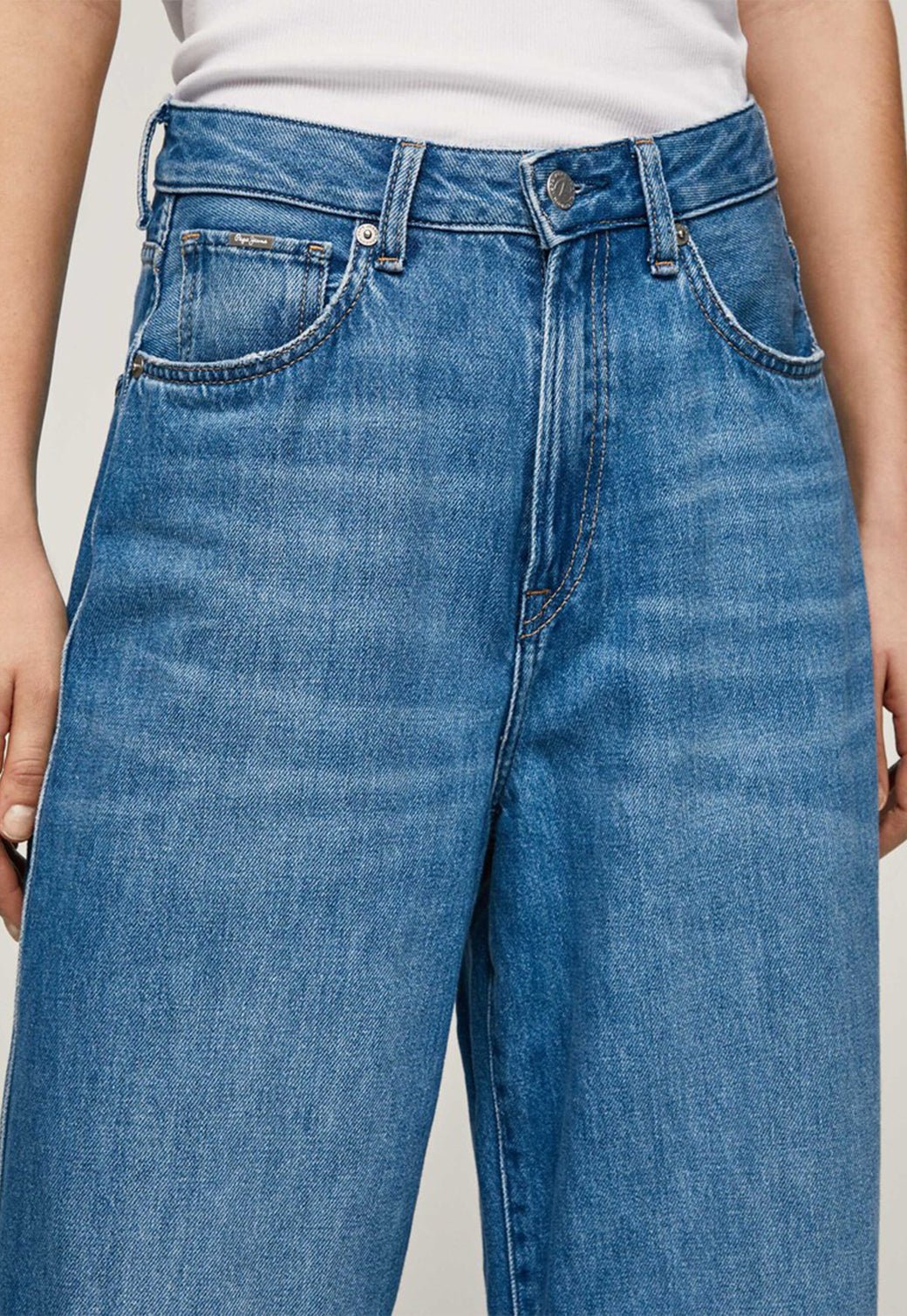 מכנסי ג'ינס Wide Leg ג'יימי נשים - Pepe Jeans