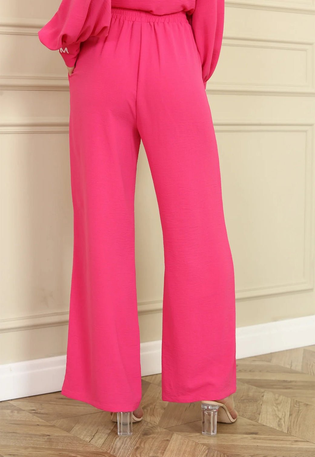 מכנסי VICTORIA WIDE LEG ורוד - Steve Madden