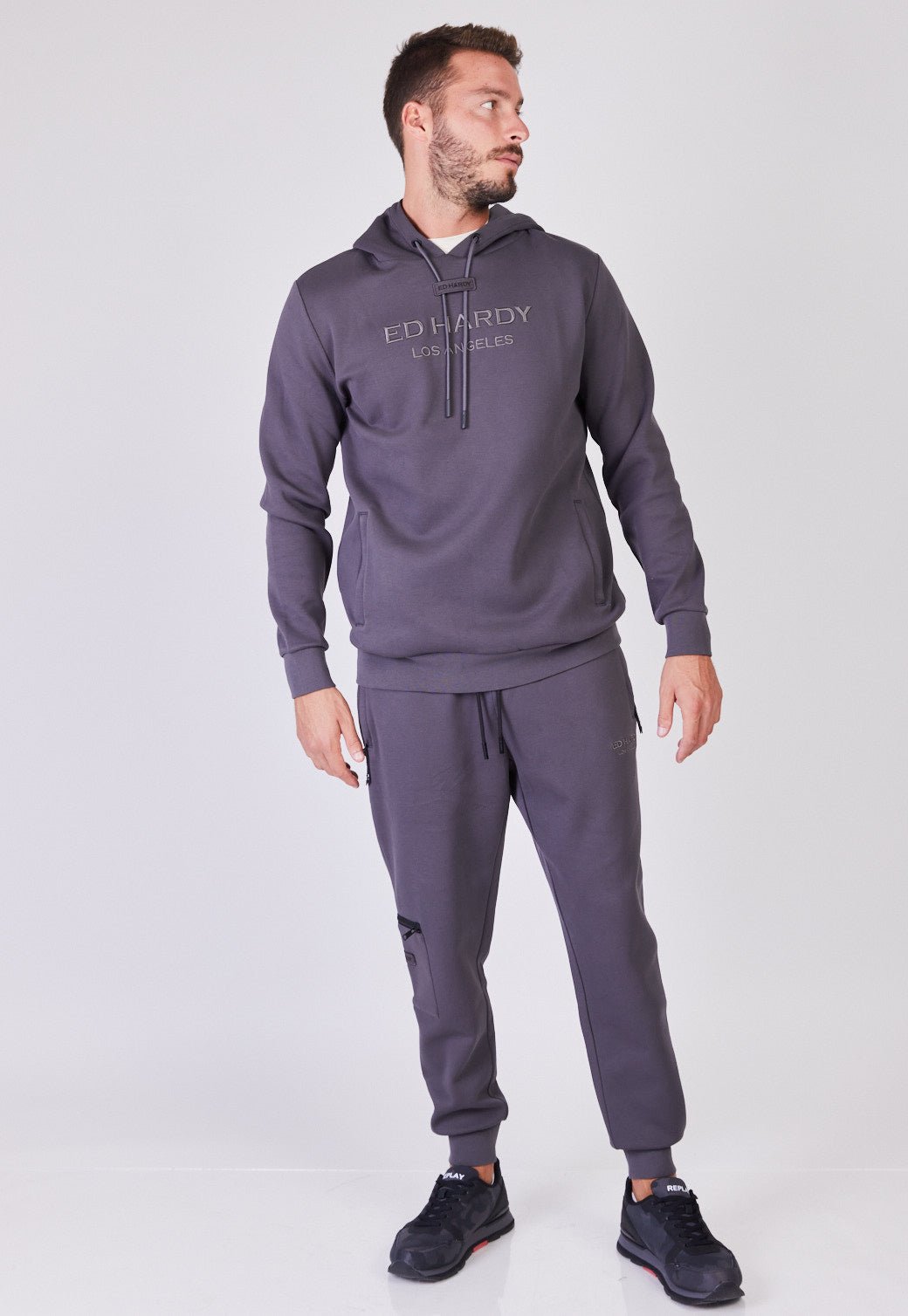 מכנסיים ארוכים עם לוגו לגברים - Ed Hardy