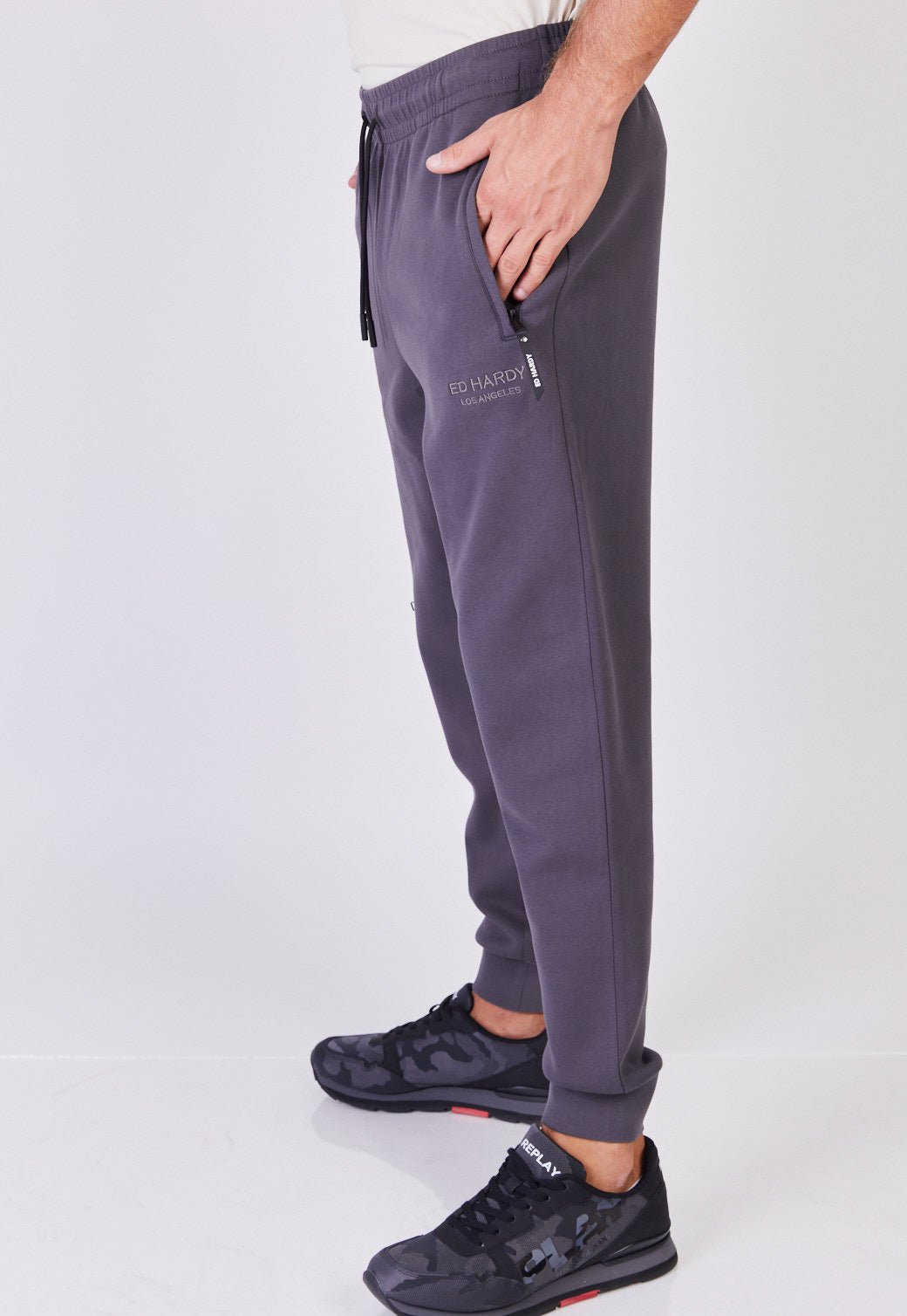מכנסיים ארוכים עם לוגו לגברים - Ed Hardy