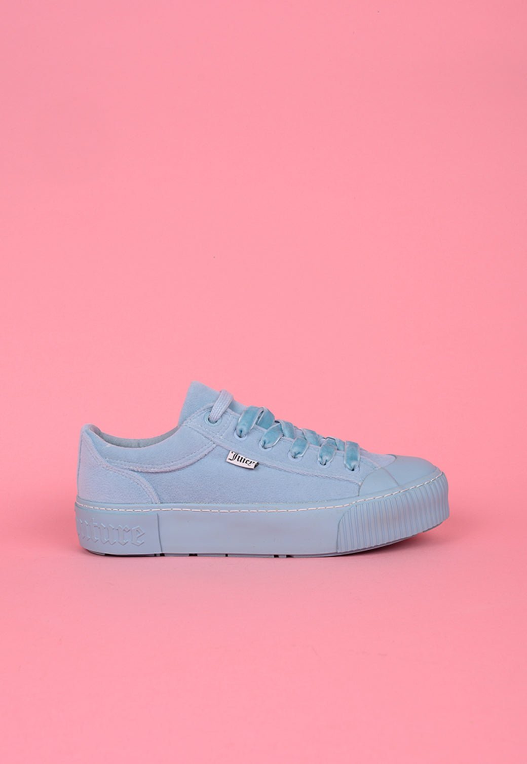 נעלי סניקרס פלטפורמה מבד קטיפה - Juicy Couture