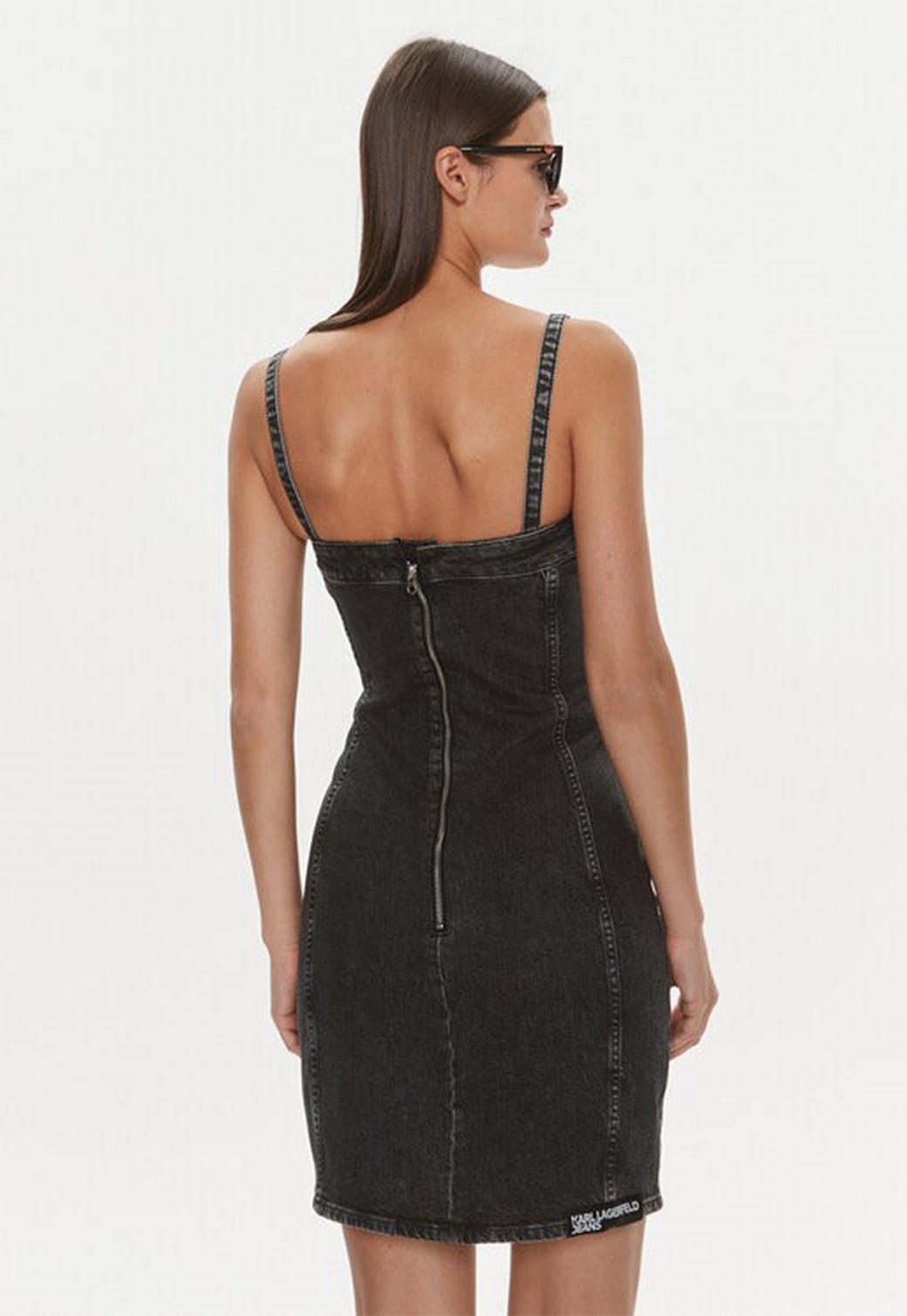 שמלת מיני Denim Washed נשים - Karl Lagerfeld