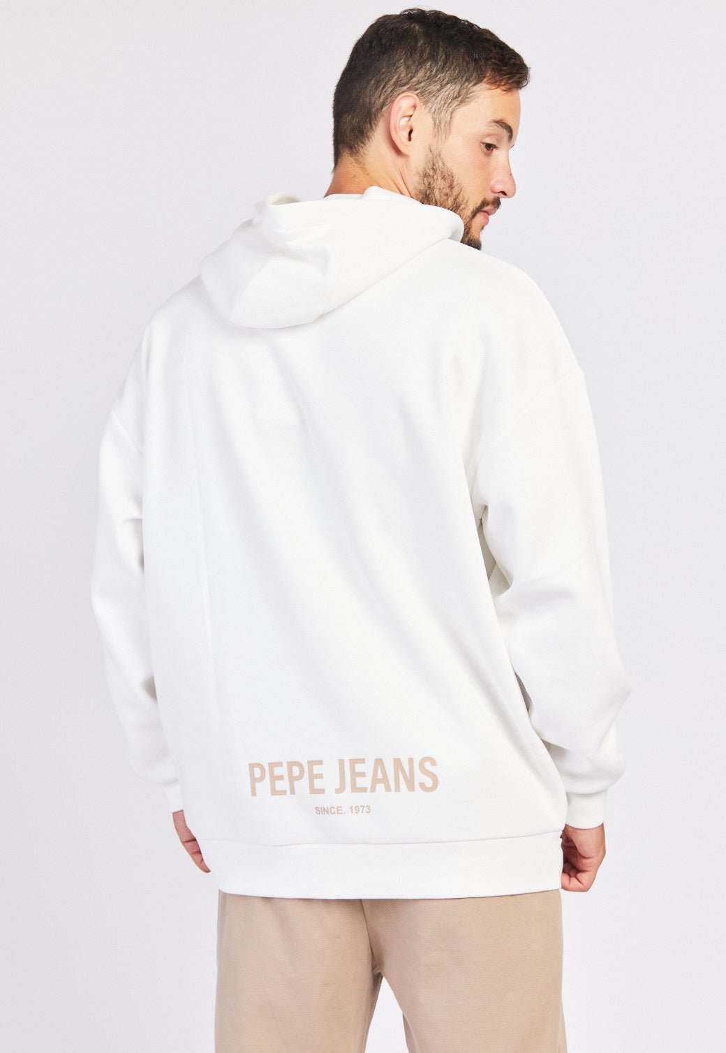 סווטשירט קפוצ'ון פוטר עם הדפס לגברים - Pepe Jeans