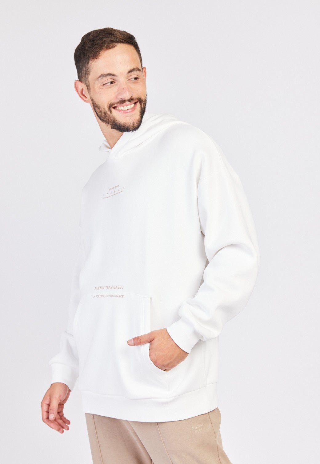 סווטשירט קפוצ'ון פוטר עם הדפס לגברים - Pepe Jeans