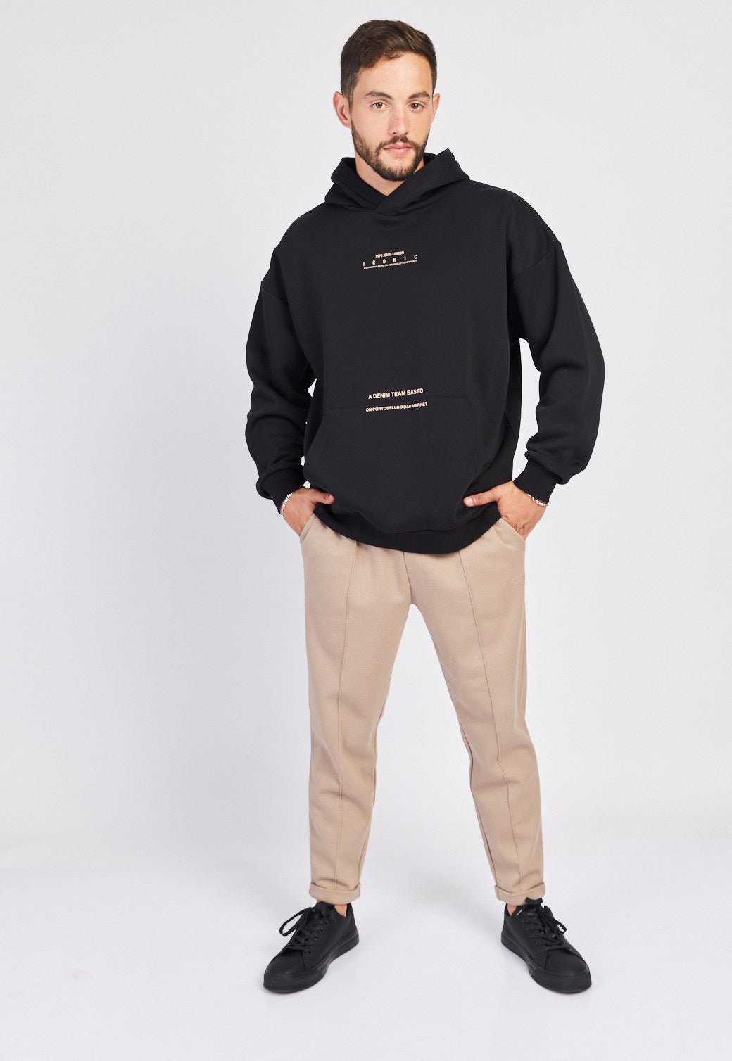 סווטשירט קפוצ'ון פוטר עם הדפס לגברים - Pepe Jeans