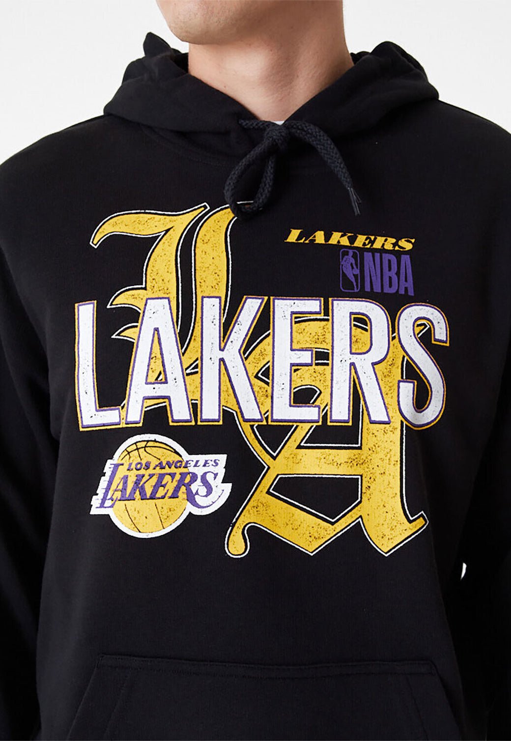 סווטשירט קפוצ'ון Lakers Team גברים - New Era