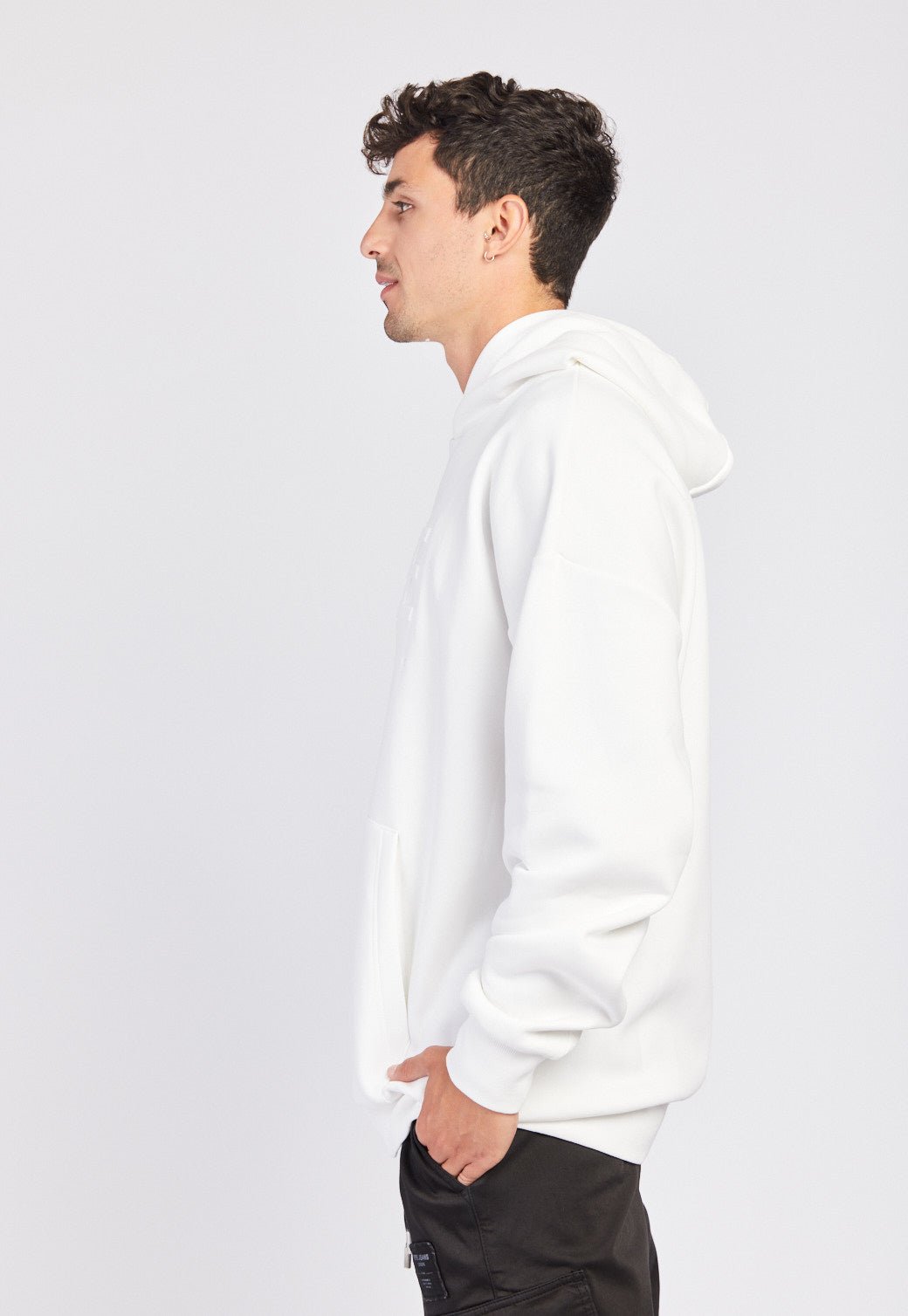 סווטשירט קפוצ'ון לוגו מובלט לגברים - Pepe Jeans