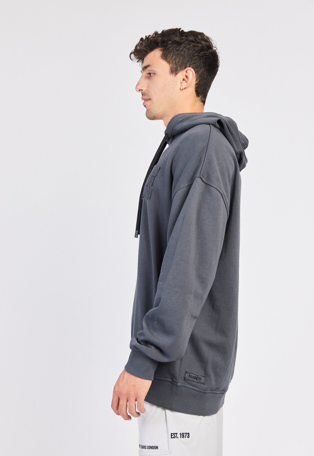 סווטשירט קפוצ'ון לוגו רואו לגברים - Pepe Jeans