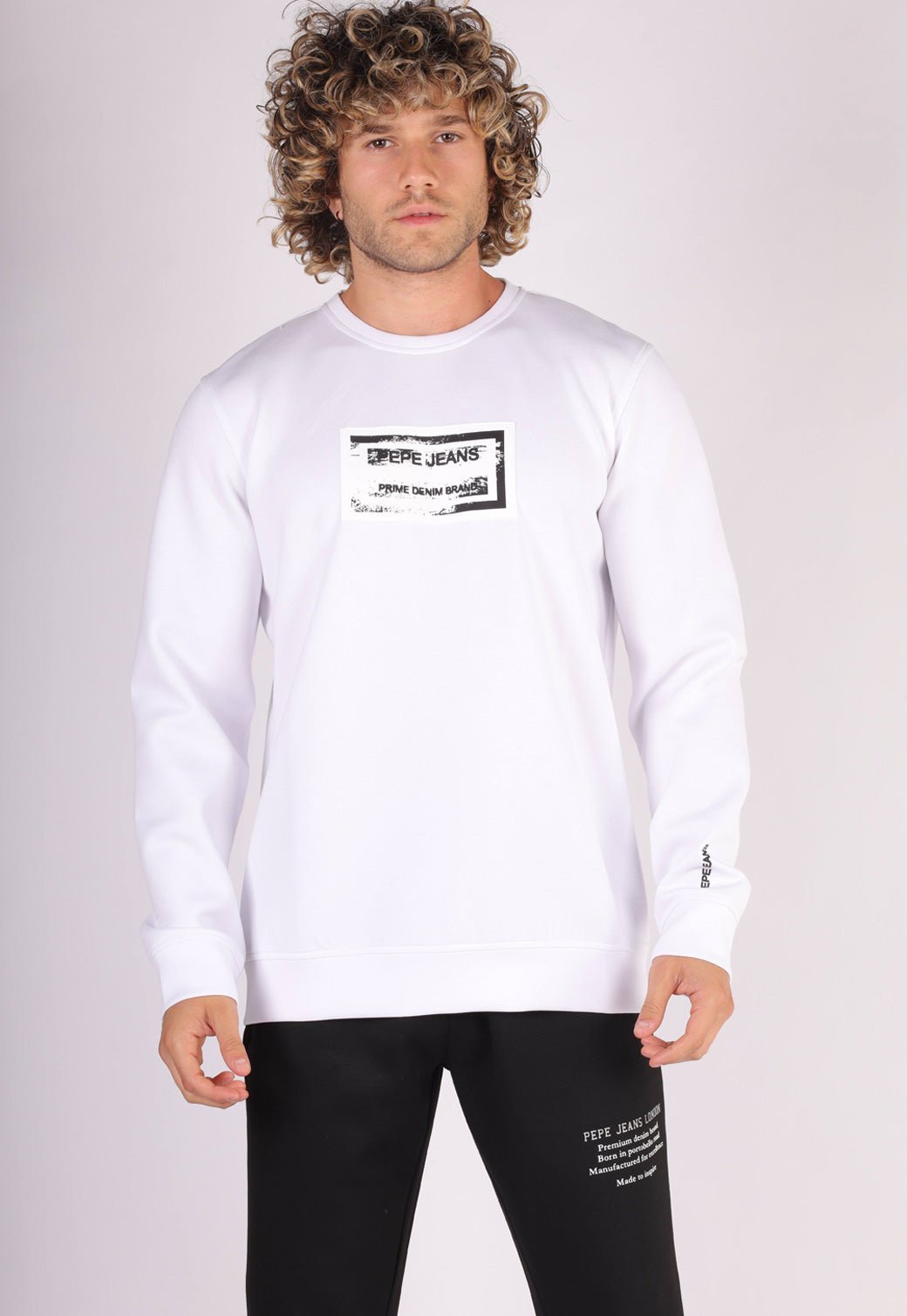 סווטשירט עם לוגו לגברים - Pepe Jeans
