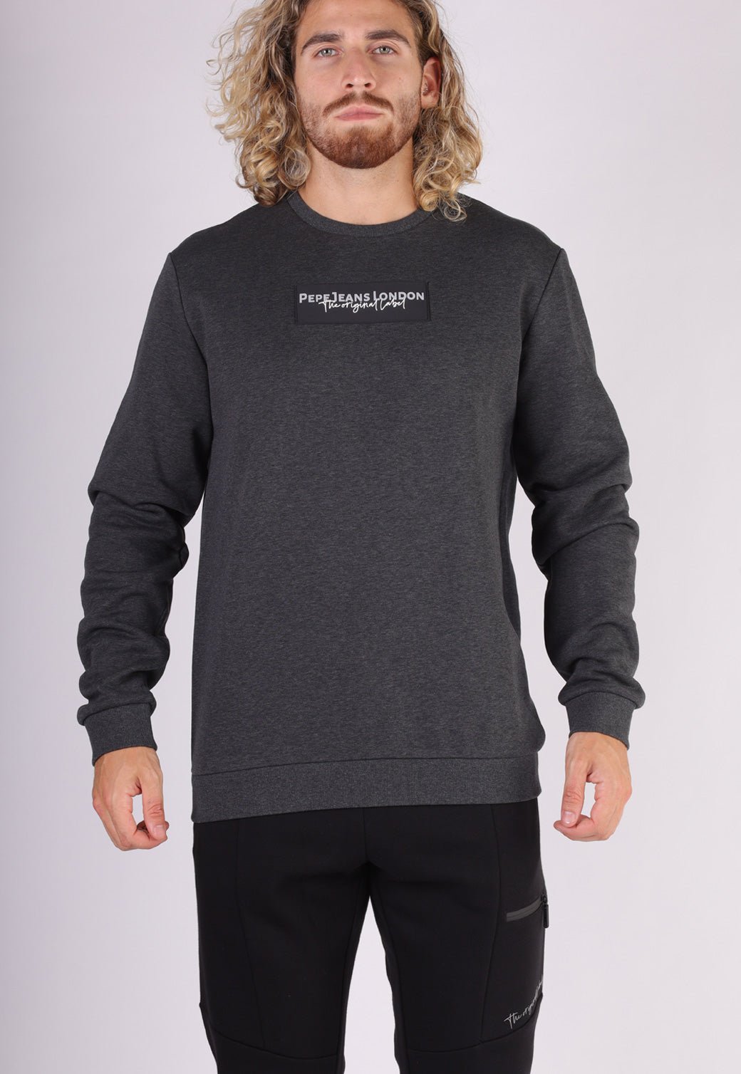 סווטשירט עם לוגו לגברים - Pepe Jeans