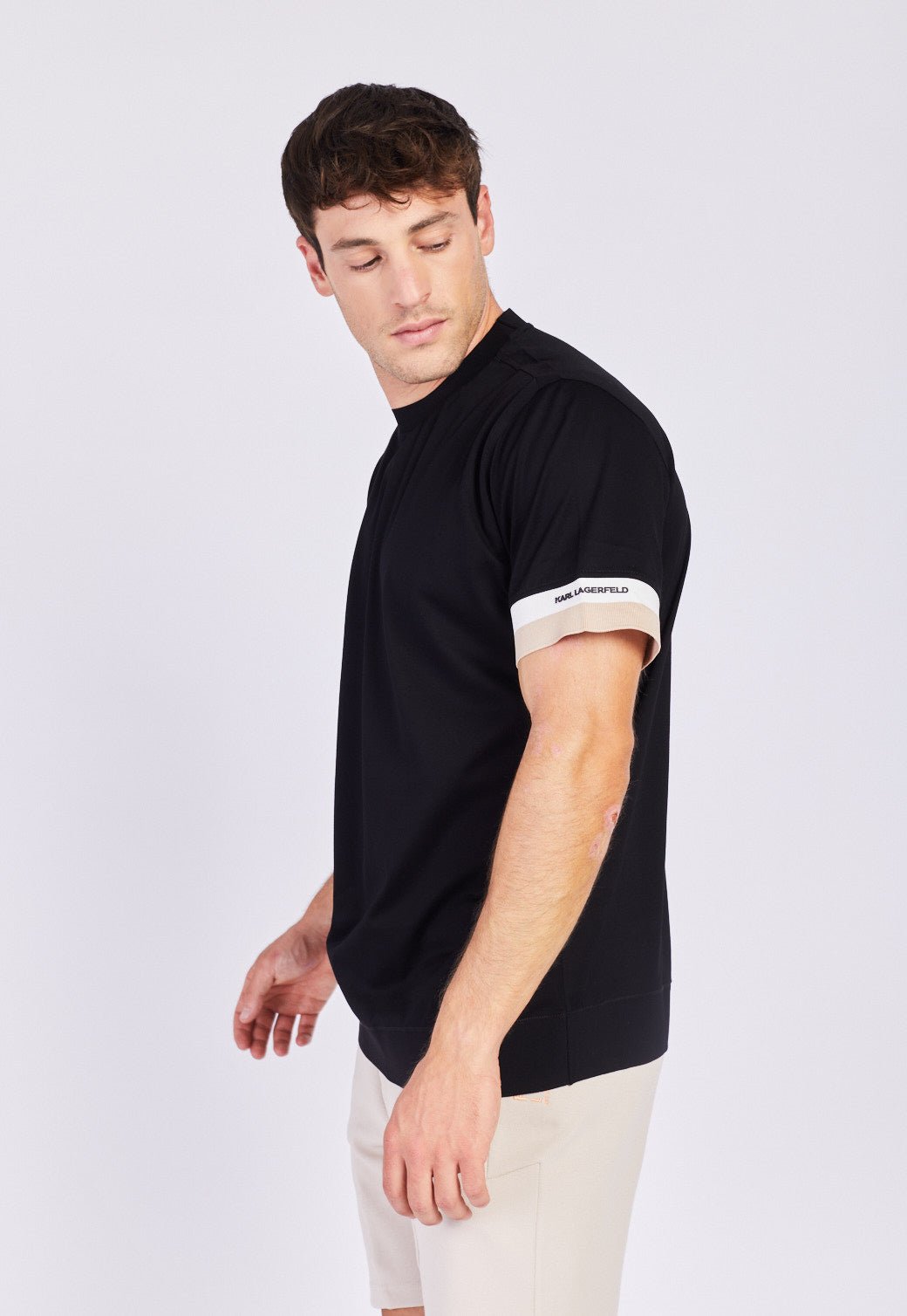 T-SHIRT CREWNECK 755003-532200 BLACK 990 - Karl Lagerfeld