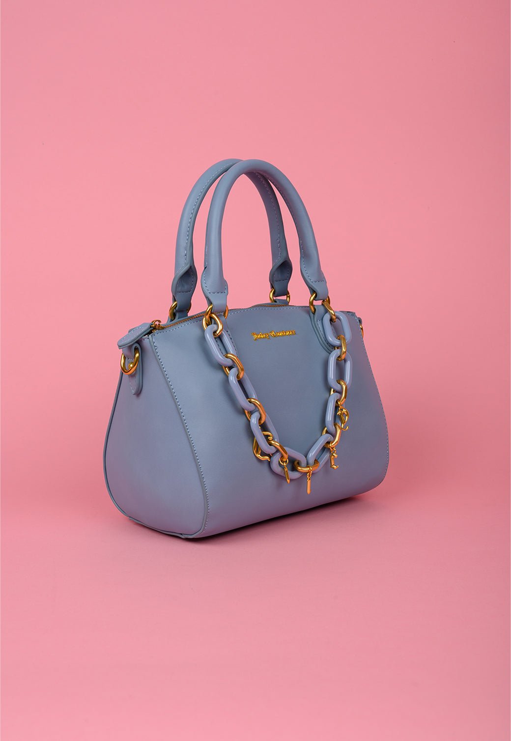 תיק קרוסבודי עם שרשרת ולוגו תלוי - Juicy Couture