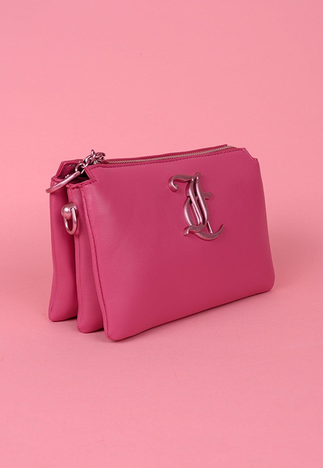 תיק קרוסבודי עם תאים מרוכסנים - Juicy Couture