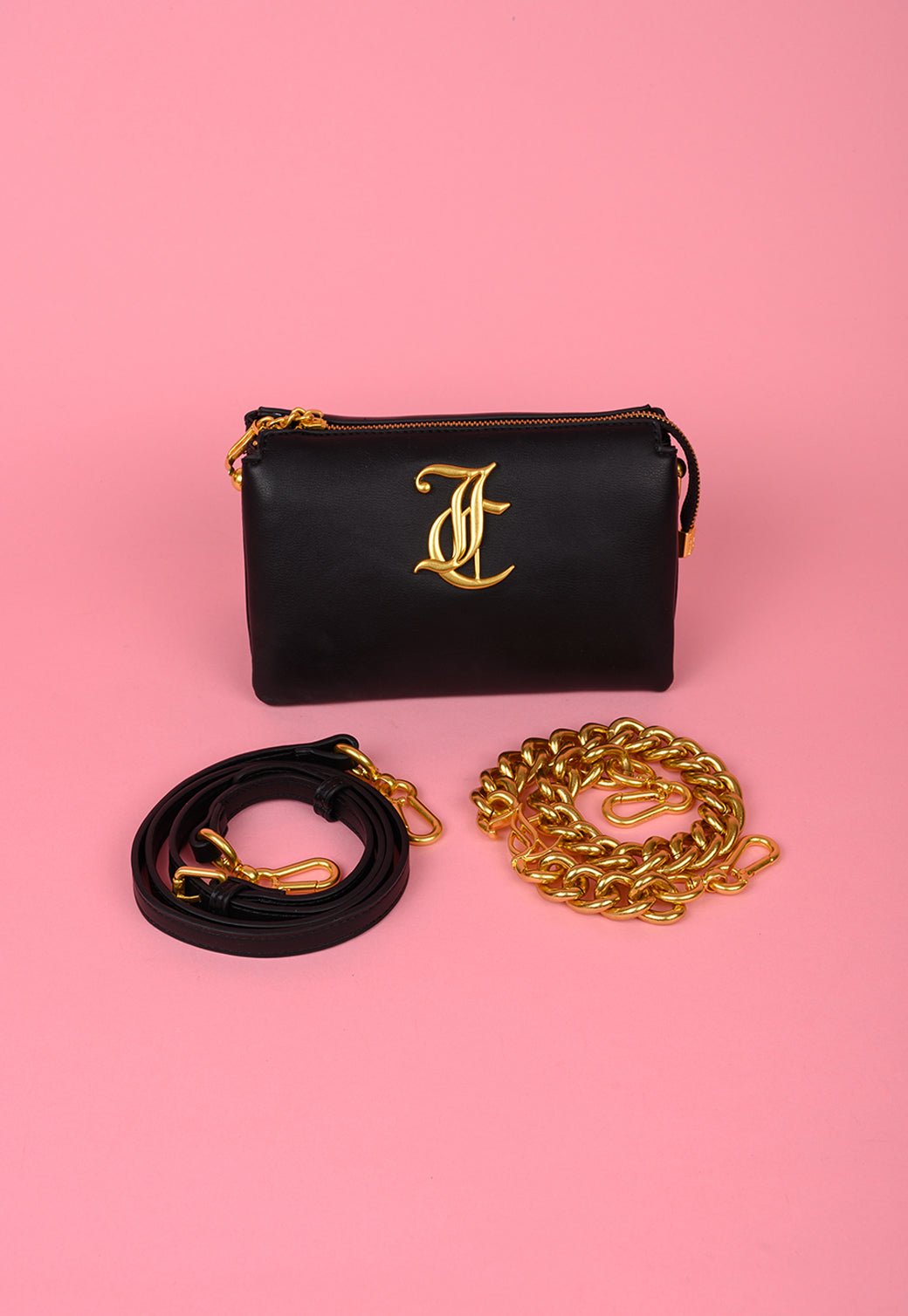 תיק קרוסבודי עם תאים מרוכסנים - Juicy Couture