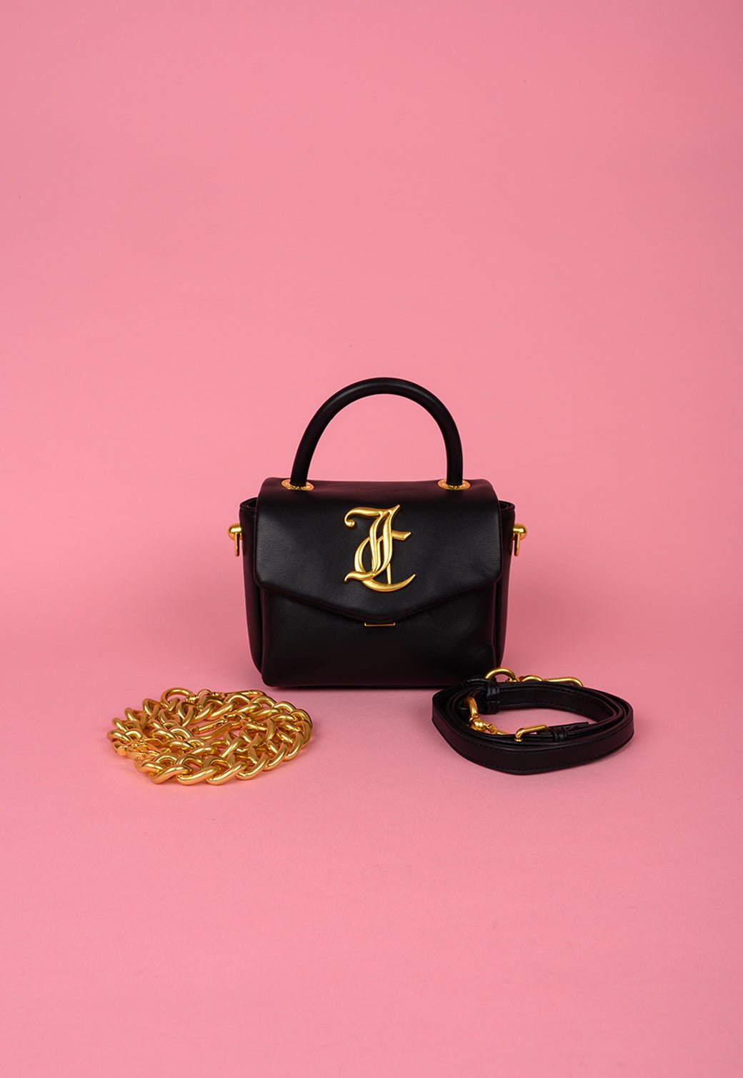 תיק נשיאה פאפר עם לוגו מונוגרם - Juicy Couture