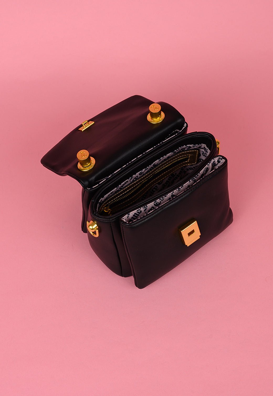 תיק נשיאה פאפר עם לוגו מונוגרם - Juicy Couture