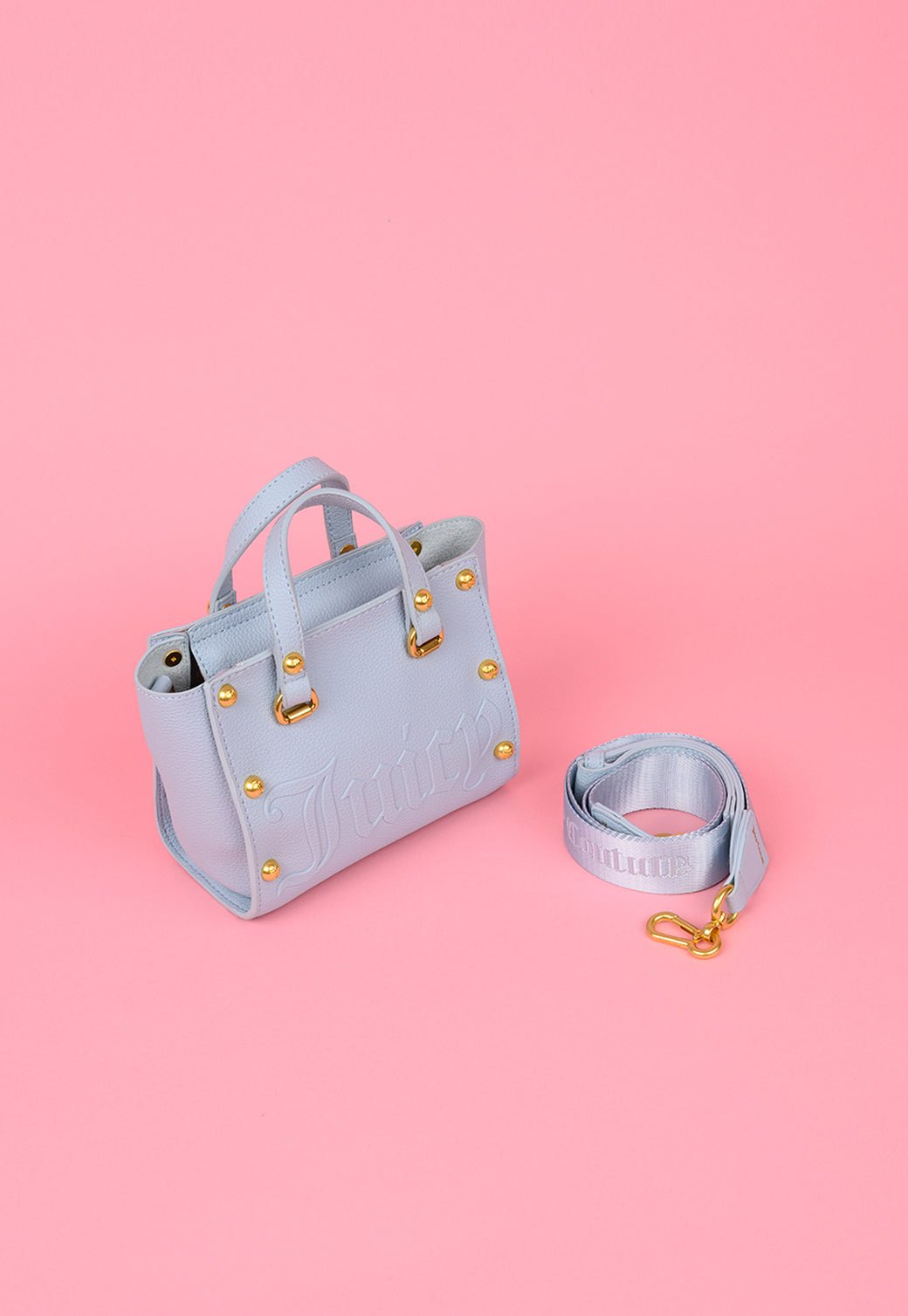 תיק נשיאה עם ניטים ורצועה נשלפת - Juicy Couture