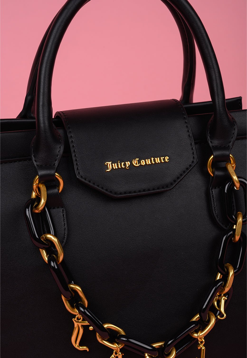 תיק נשיאה עם רצועה נשלפת ושרשרת - Juicy Couture