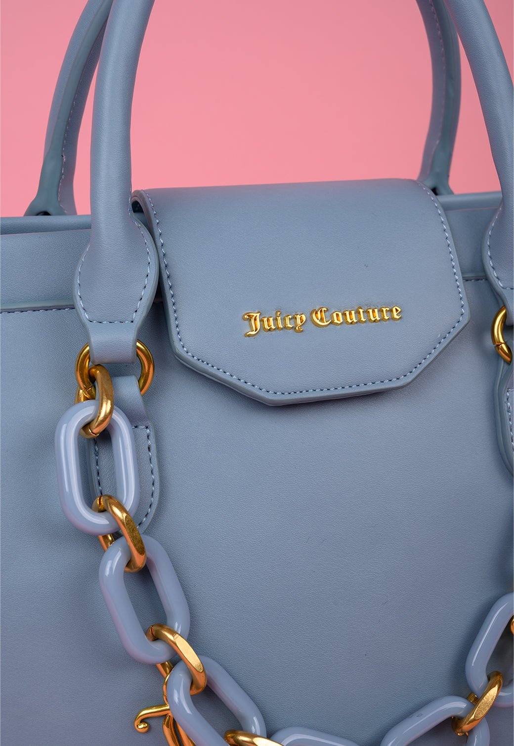 תיק נשיאה עם רצועה נשלפת ושרשרת - Juicy Couture