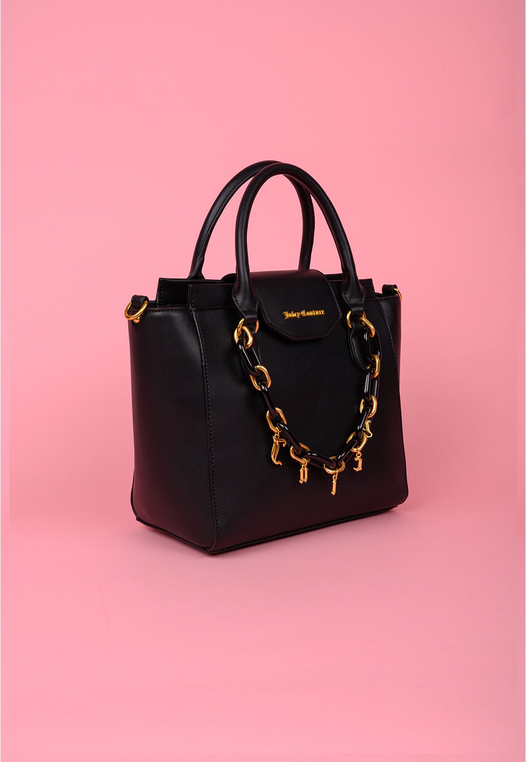 תיק נשיאה עם רצועה נשלפת ושרשרת - Juicy Couture