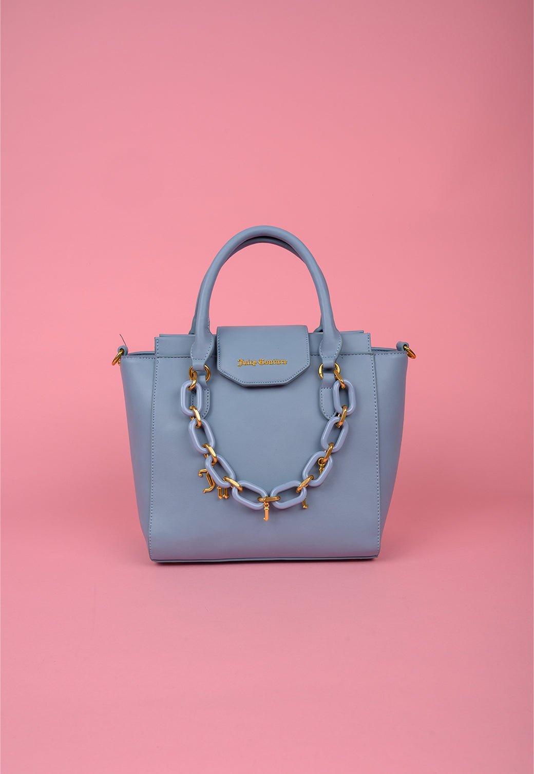 תיק נשיאה עם רצועה נשלפת ושרשרת - Juicy Couture