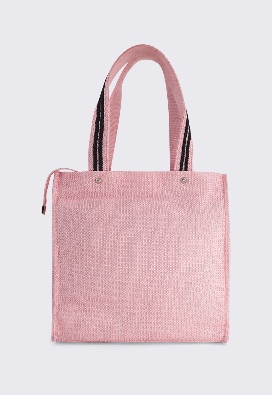 תיק שופינג גדול עם מגה לוגו מבד רפיה - Juicy Couture