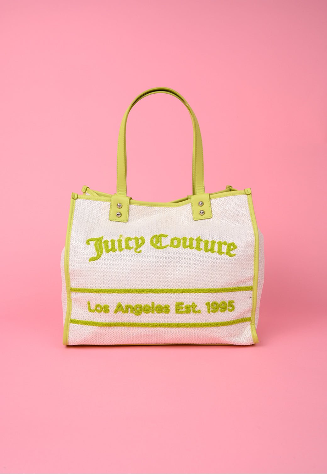 תיק שופינג גדול מבד רפיה - Juicy Couture