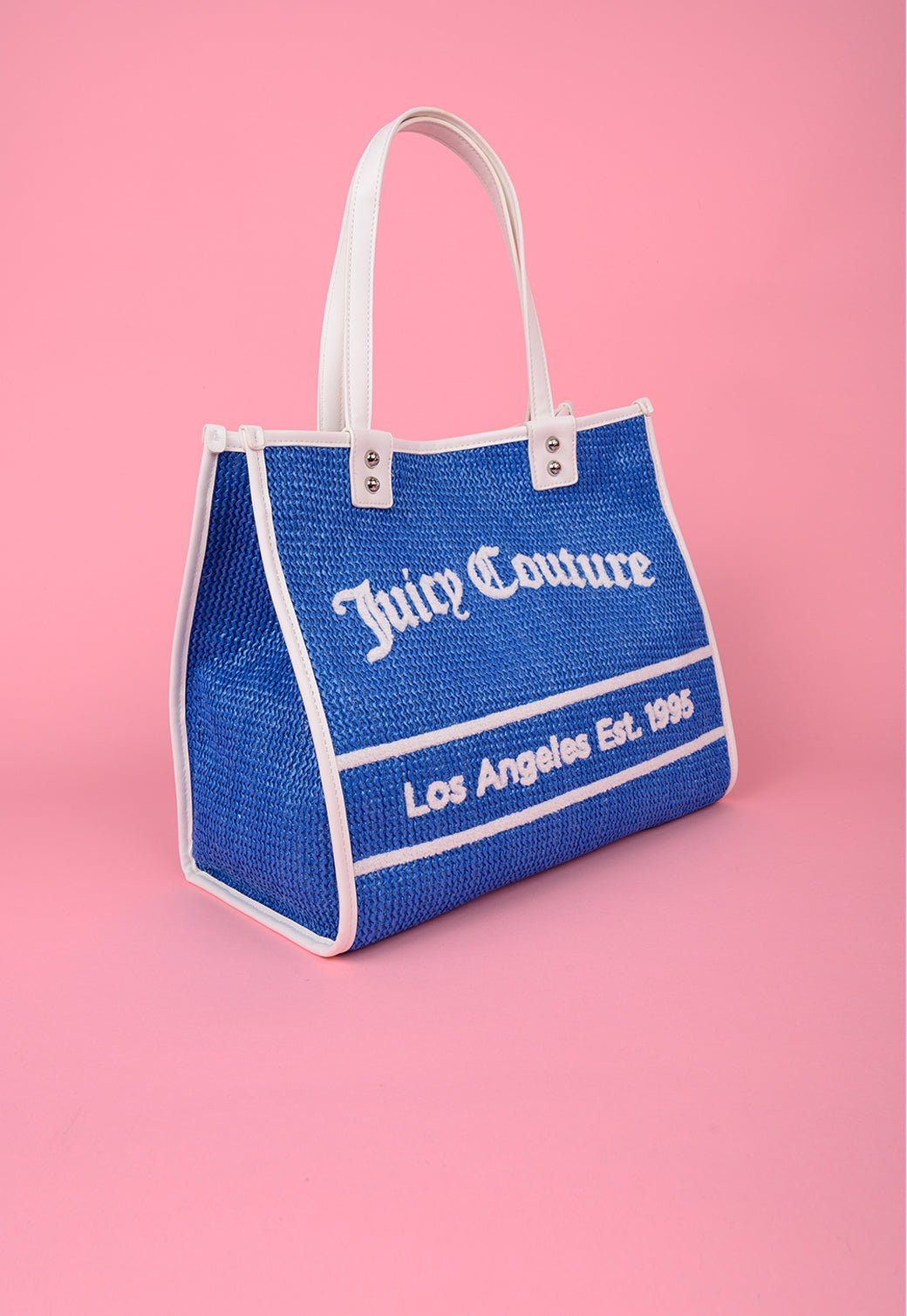 תיק שופינג גדול מבד רפיה - Juicy Couture