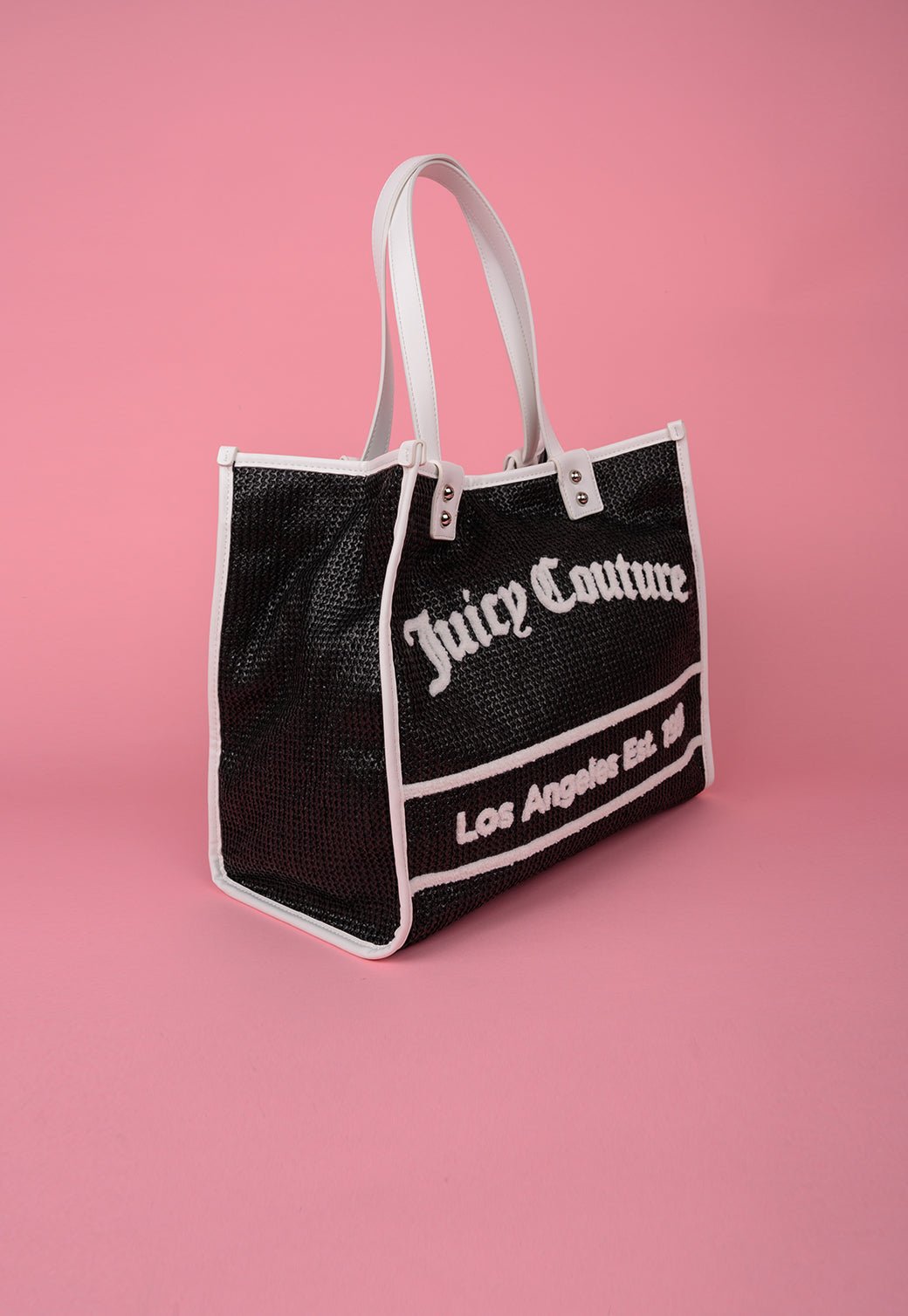 תיק שופינג גדול מבד רפיה - Juicy Couture