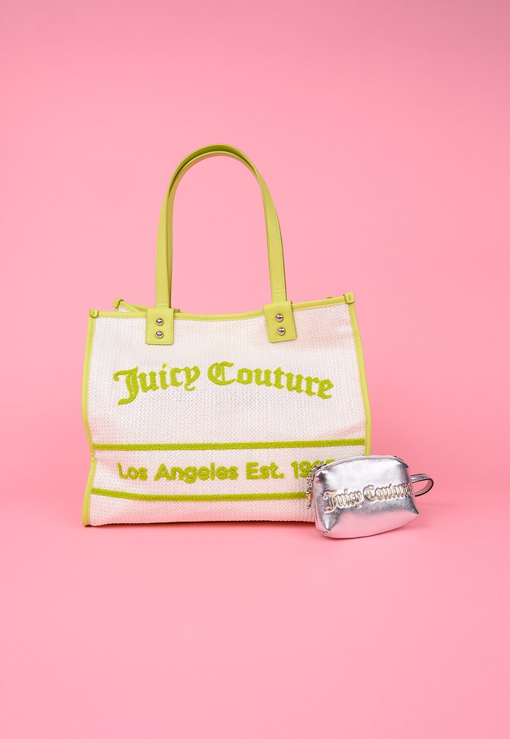 תיק שופינג גדול מבד רפיה - Juicy Couture