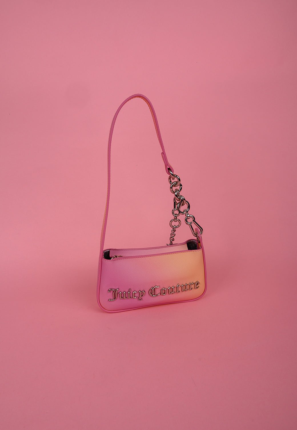 תיק כתף קטן עם לוגו מטאלי - Juicy Couture