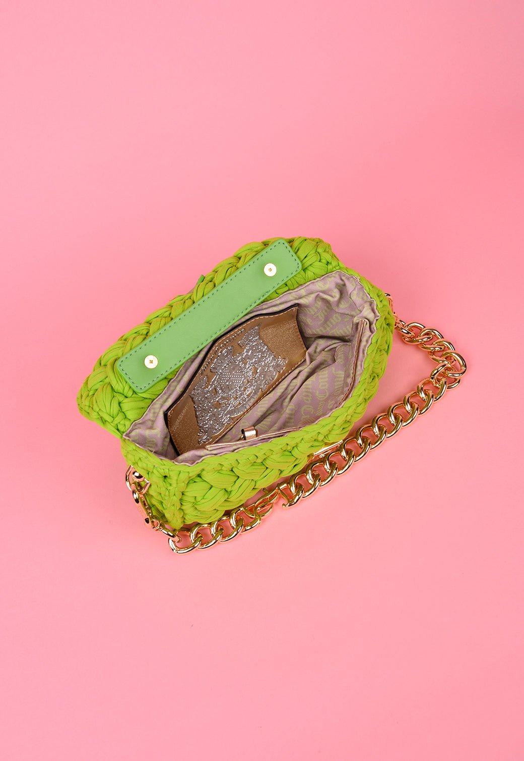 תיק כתף סרוג עם שרשרת - Juicy Couture